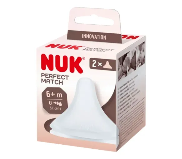 Perfect Match Tétines silicone souple NUK - lot de 2 tétines