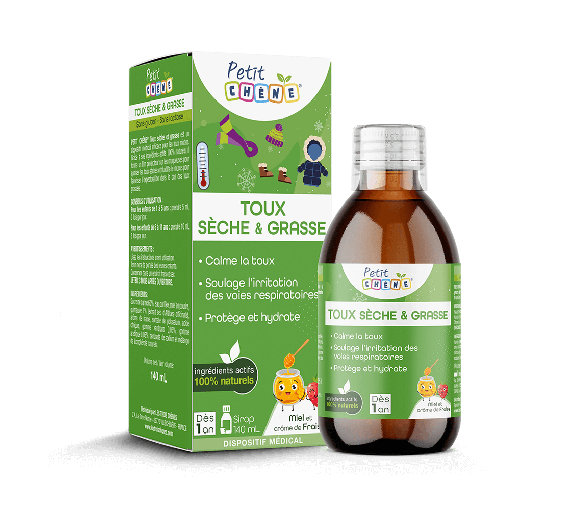 Petit Chêne Toux sèche & grasse Les 3 Chênes - flacon de 140ml