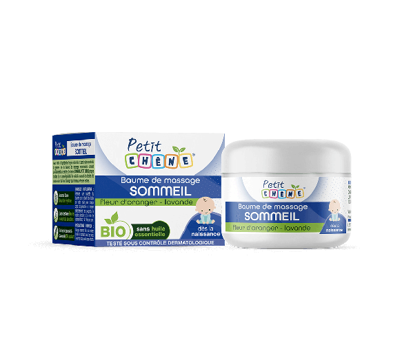 Petit Chêne baume de massage sommeil bio Les 3 Chênes - pot de 40ml - image 1