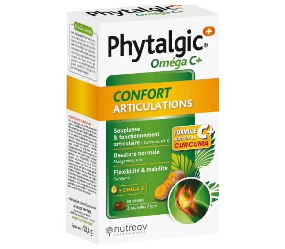 Phytalgic Oméga C+ confort articulations Nutreov - boite de 60 capsules - image 1