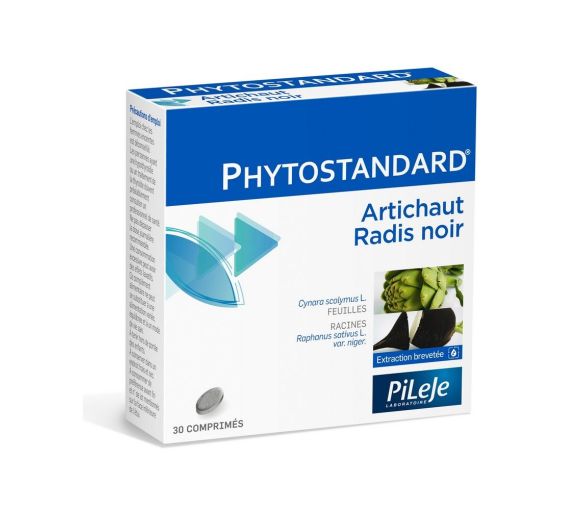 Phytostandard d'artichaut et de radis noir Pileje - boîte de 30 comprimés