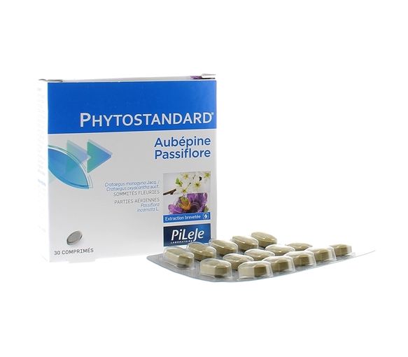 Phytostandard aubépine et passiflore Pileje - boîte de 30 comprimés