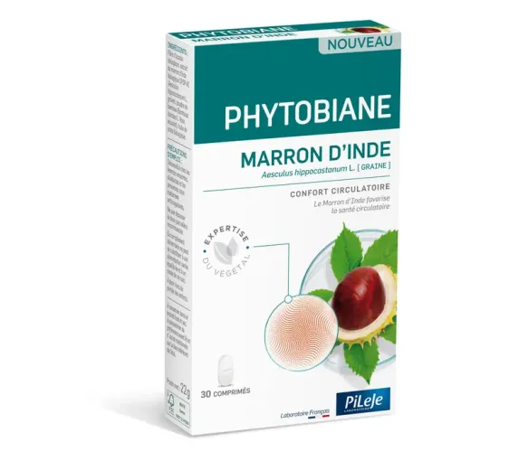 Phytobiane Marron d’Inde Confort circulatoire Pileje - boite de 30 comprimés