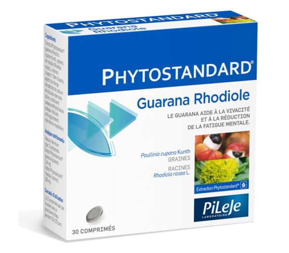 Phytostandard de guarana et de rhodiole Pileje - boîte de 30 comprimés