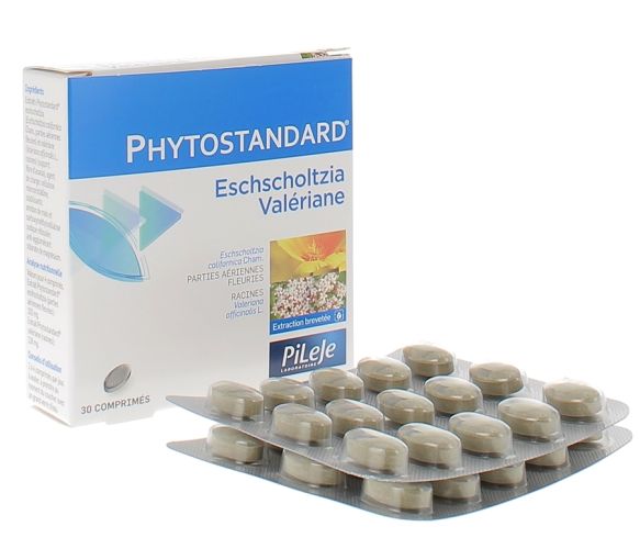 Phytostandard d'eschscholtzia et de valériane Pileje - boîte de 30 comprimés