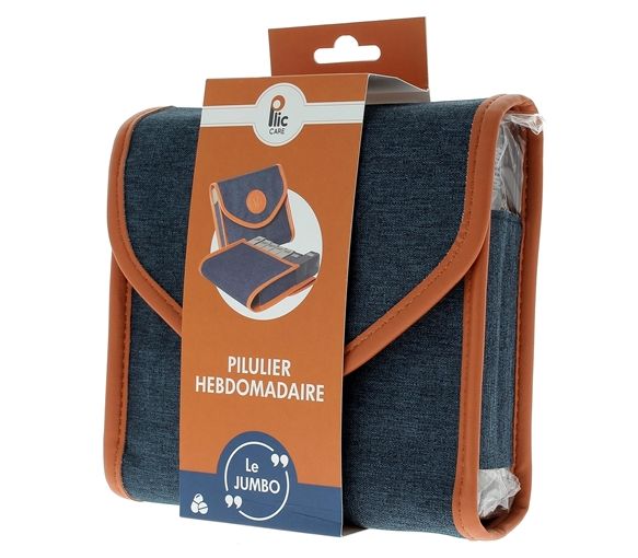 Pilulier hebdomadaire Jumbo tissu Plic - un pilulier