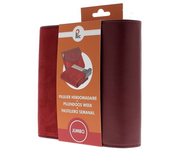 Pilulier hebdomadaire Jumbo velours Plic - un pilulier