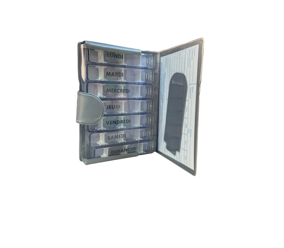 Pilulier trousse similicuir - un pilulier - image 1