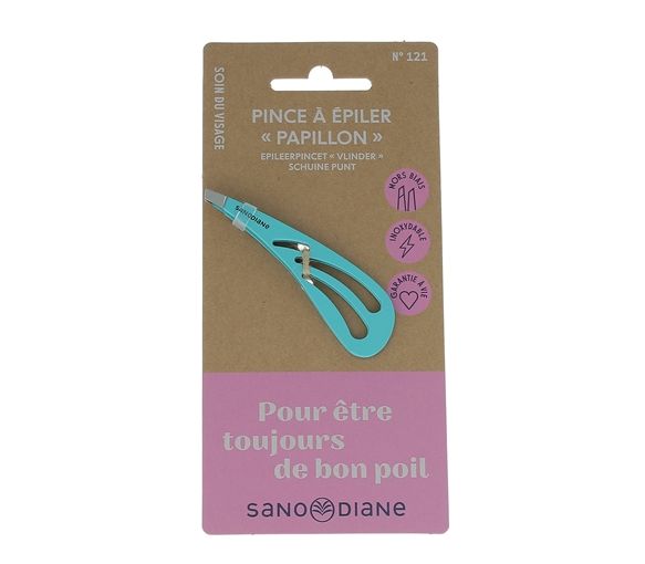 Pince à épiler papillon mors biais Sanodiane - 1 pince