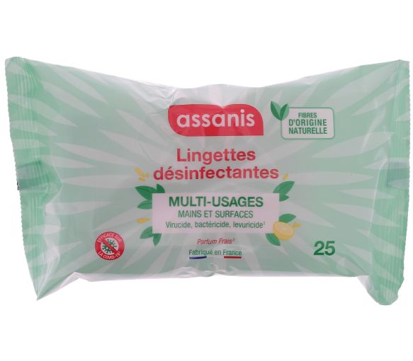 Lingettes désinfectantes multi-usages Assanis - image 1