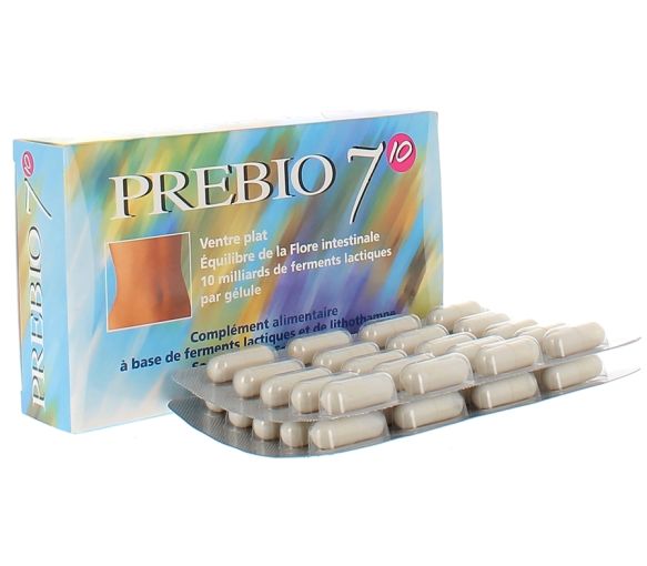 Prebio 7 10 ventre plat Nutrition Concept - boîte de 40 gélules