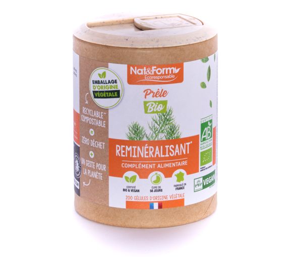 Prêle Bio Ecoresponsable Nat&Form - Boite de 200 gélules - image 1