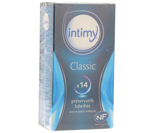 Préservatifs lubrifiés classic Intimy - Boite de 14 préservatifs