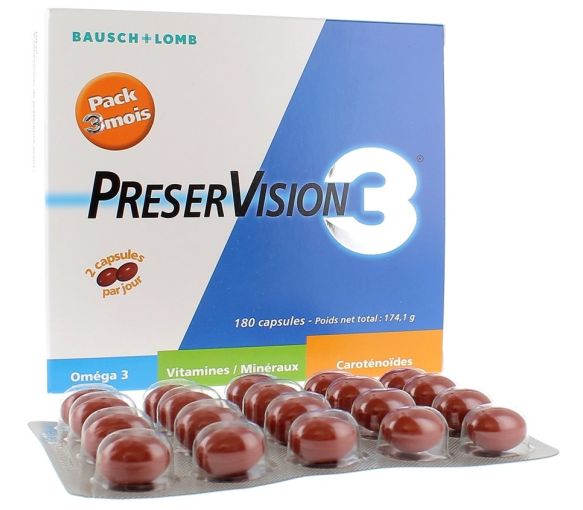 Preservision 3 complément alimentaire à visée oculaire Bausch lomb - image 1