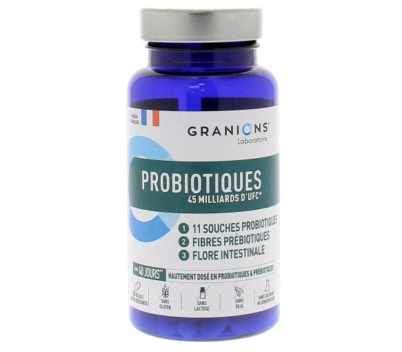 Probiotiques 45 milliards d'UFC Granions - boîte de 40 gélules gastro-résistantes - image 1
