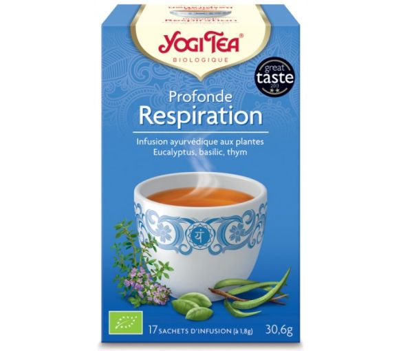 Profonde respiration BIO Yogi Tea - boite de 17 sachets