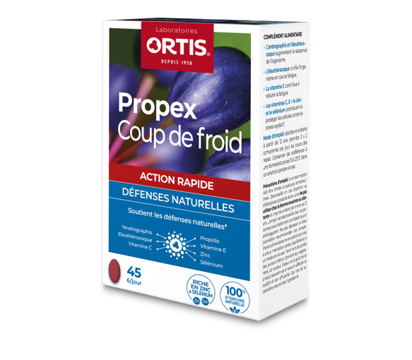 Propex comprimés coup de froid Ortis - 45 comprimés