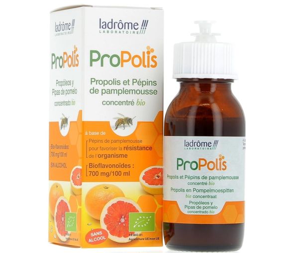 Propolis et pépins de pamplemousse concentré bio Ladrôme - Flacon de 50 ml