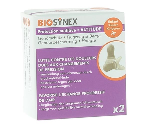 Protection auditive altitude enfant Biosynex - boîte d'une paire