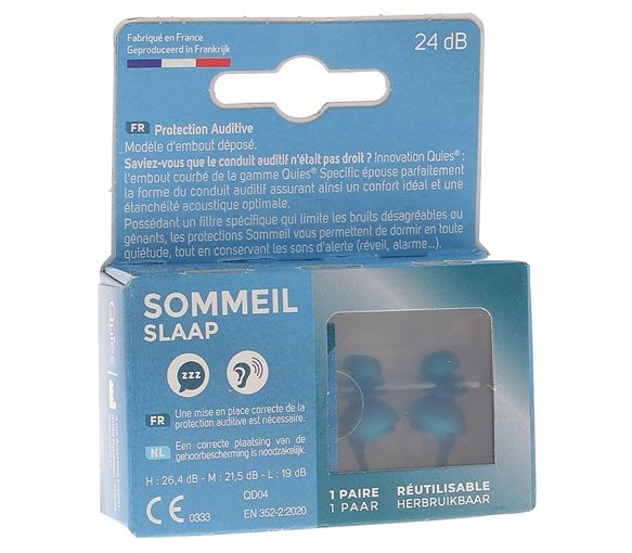 Protection auditive sommeil Quies - boîte d'une paire - image 1