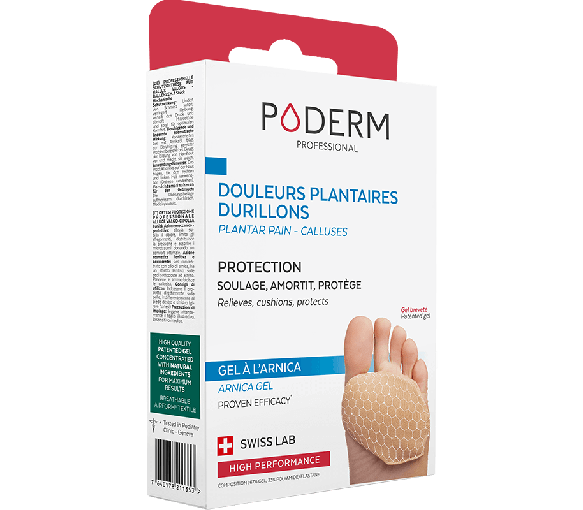 Protection douleurs plantaires et durillons gel à l'arnica Poderm - une unité - image 1