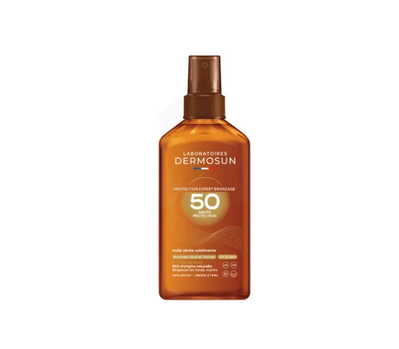 Protection expert bronzage huile sèche sublimante SPF50 Dermosun - spray de 125ml - image 1