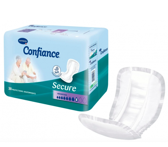 Confiance Secure Absorption 8 Hartmann - sachet de 30 protections anatomiques
