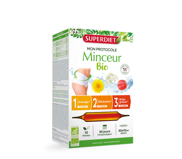 Protocole minceur bio Super Diet - boite de 30 ampoules de 15 ml - image 1
