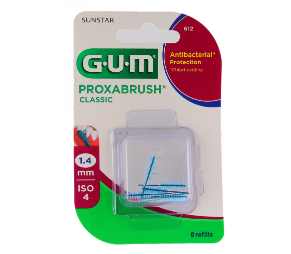 Proxabrush Recharges brossettes interdentaires 1.4mm Gum - boîte de 8 recharges - image 1