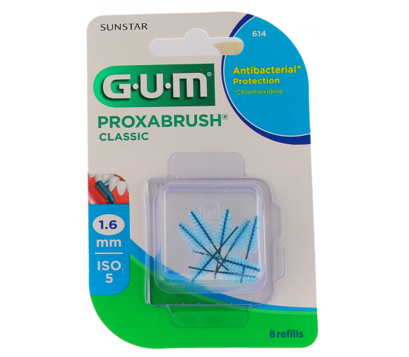 Proxabrush Recharges brossettes interdentaires 1.6mm Gum - boîte de 8 recharges - image 1