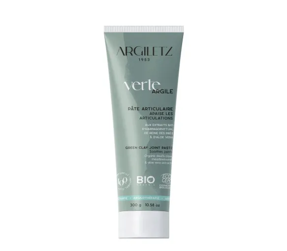 Pâte articulaire argile verte apaisante bio Argiletz - tube de 300 g