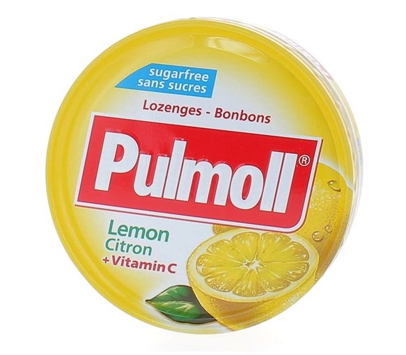 Pulmoll pastilles citron sans sucres - boîte de 45 g