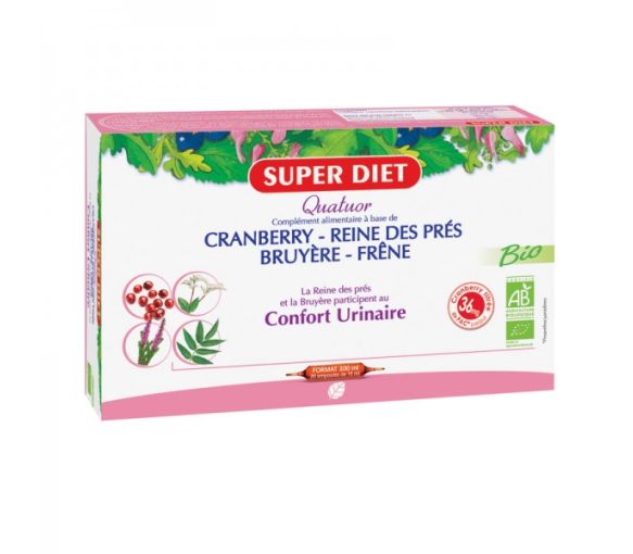 Quatuor Confort urinaire Bio Super Diet - 20 ampoules