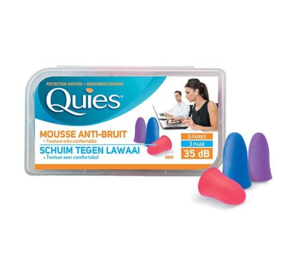 Protection auditive mousse disco Quies - boite de 3 paires