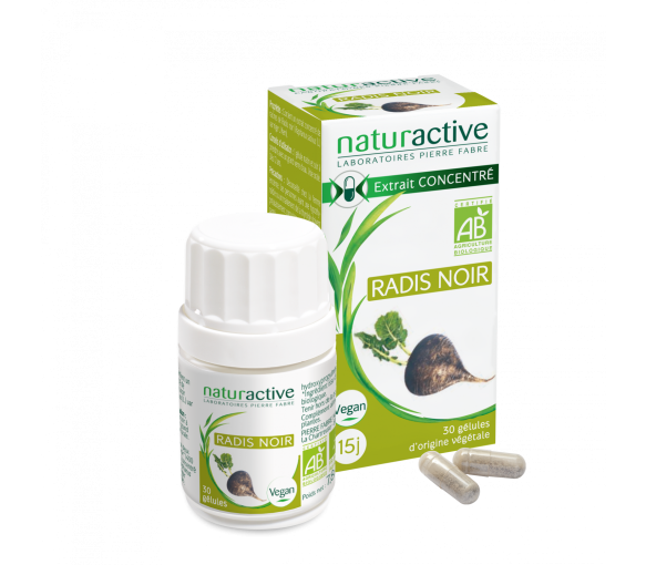 Radis Noir Bio Naturactive - boîte de 30 gélules