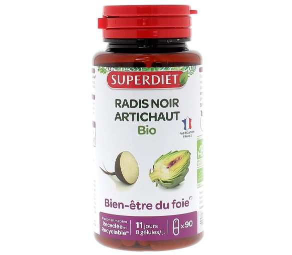 Radis noir Artichaut bio Super Diet - boite de 90 gélules - image 1