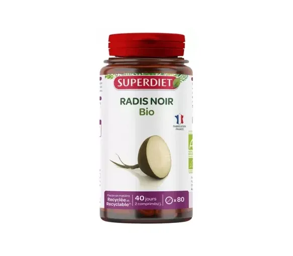 Radis noir bio Super Diet - pot de 80 comprimés - image 1