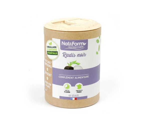 Radis noir Ecoresponsable Nat&Form - boite de 66 gélules - image 1