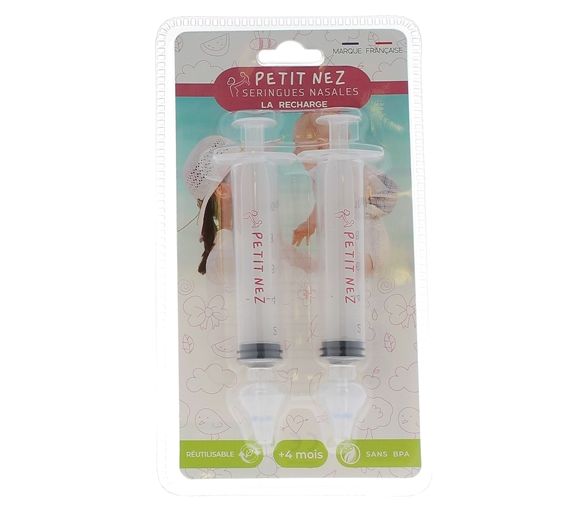 Recharge seringues nasales Petit nez - lot de 2 recharges de 10ml