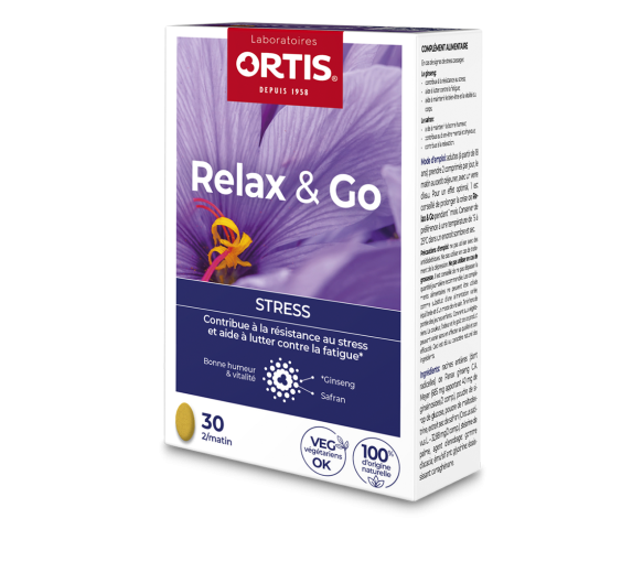 Relax&Go Stress bio Ortis - boite de 30 comprimés - image 1