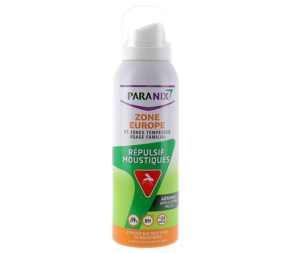 Répulsif moustiques zone Europe Paranix - spray de 125 ml