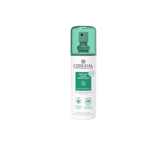 Répulsif tiques moustiques peau et vêtements Codexial - spray de 75 ml - image 1