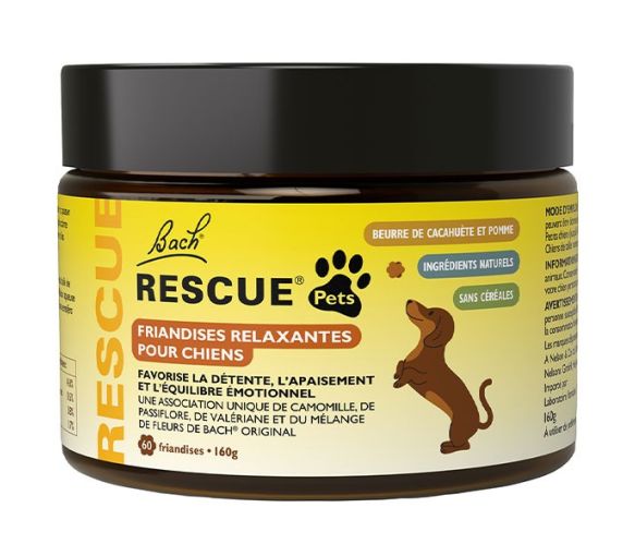 Rescue Pets Friandises relaxantes pour chiens Fleurs de Bach - boite de 60 friandises - image 1