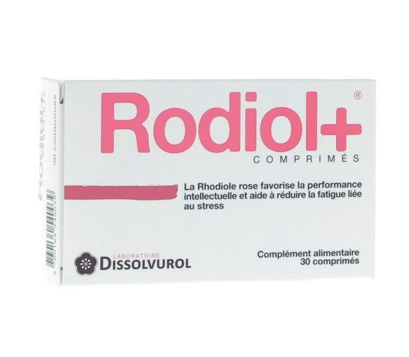 Rodiol + complément alimentaire Dissolvurol - boite de 30 comprimés