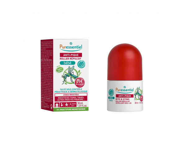 Roller répulsif bébé anti-pique Puressentiel - Roll-on de 30ml - image 1