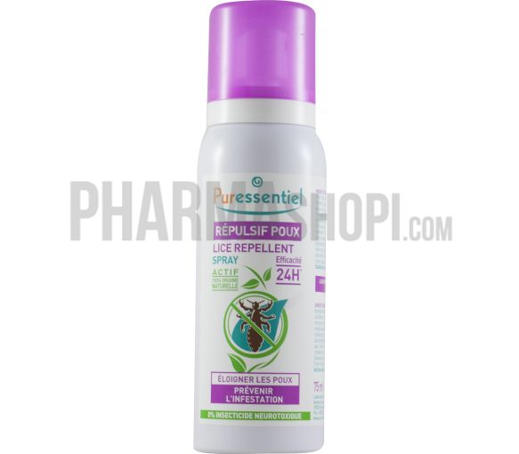 Répulsif poux Puressentiel - spray de 75 ml