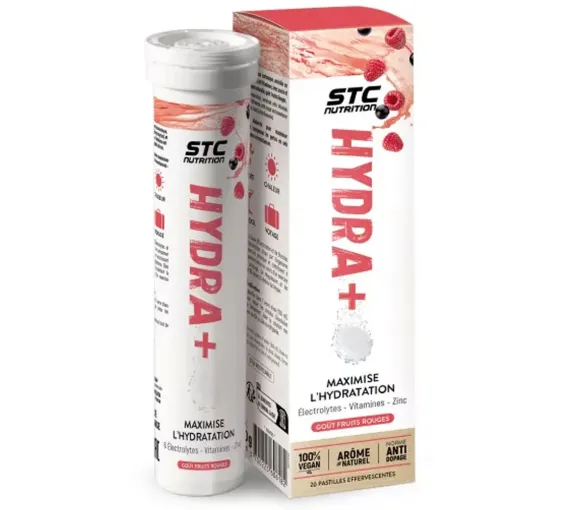 STC Nutrition Hydra+ fruits rouges Ineldea  - tube de 20 pastilles effervescentes