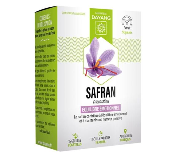 Safran équilibre émotionnel Dayang - boîte de 15 gélules - image 1
