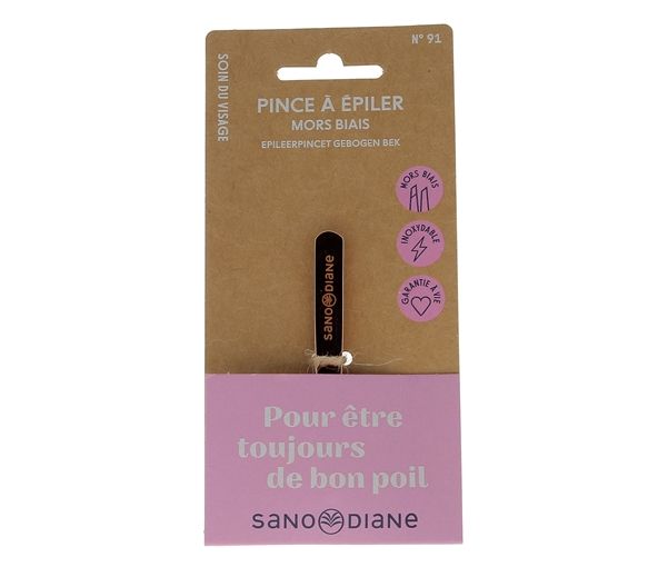 Pince à épiler mors biais Sanodiane - 1 pince