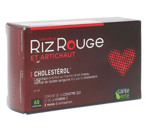 Levure de riz rouge formule renforcée Santé verte - 60 comprimés - image 1